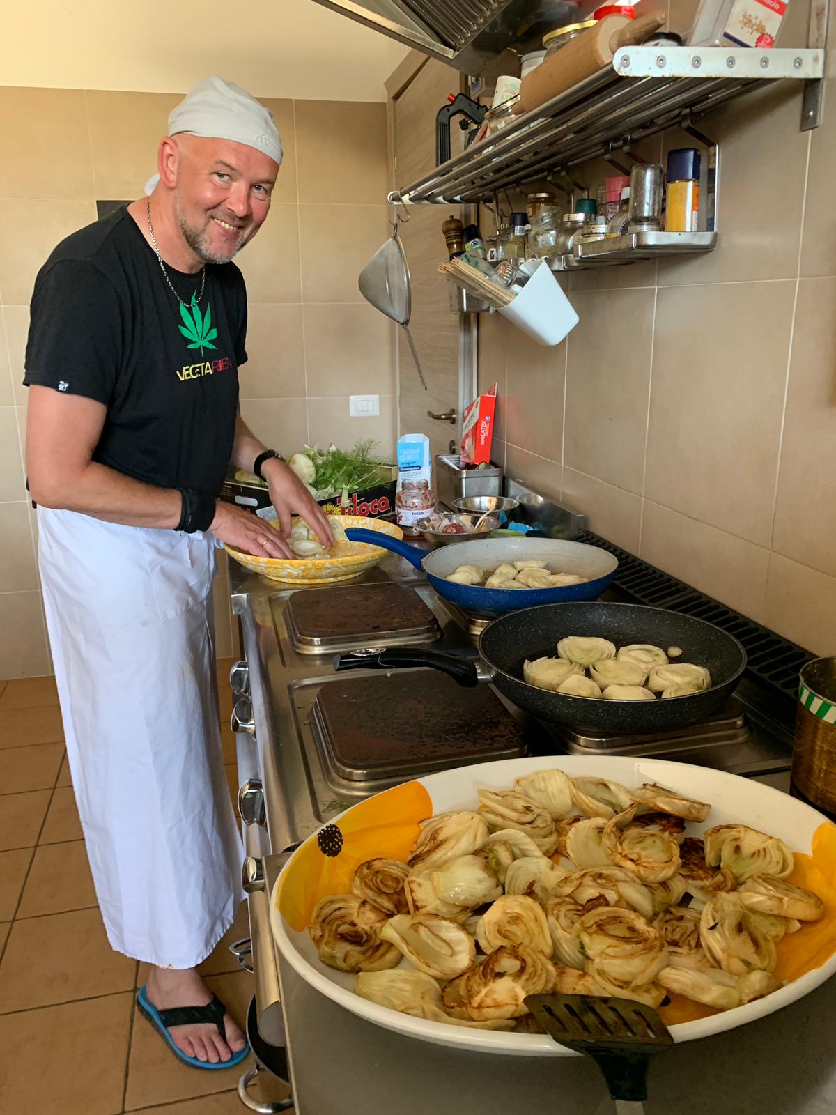 Michael Wiese beim Kochen